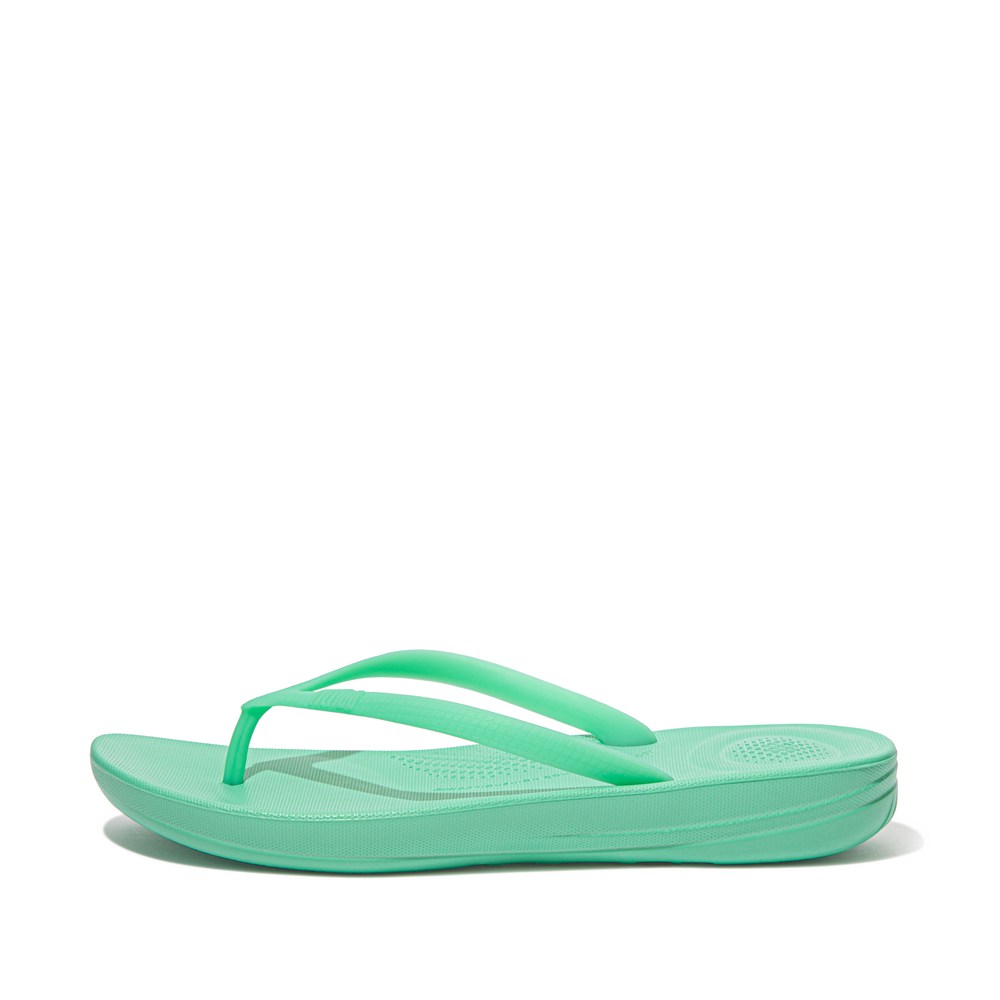 Fitflop Womens Flip-flops Mint Green - Iqushion Ergonomic - FJ0524973